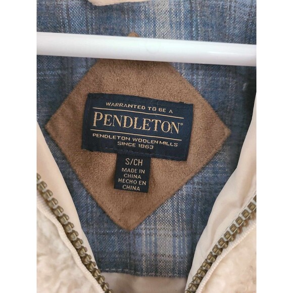 Pendleton Sherpa Fleece Cozy Western Cowgirl Teddy Coat Jacket w Pockets SMALL S - Picture 4 of 9